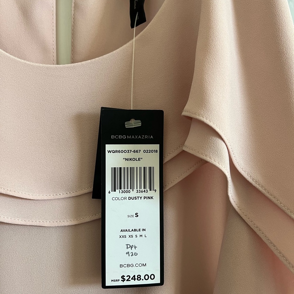BCBG dusty pink Nikole dress. Size S. Never worn.